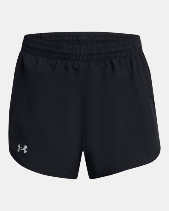 Women's UA Fly-By 2-in-1 Shorts in Black image number 4